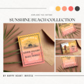 Sunshine Beach Destination Ocean Sunrise Sunset Vierkante Sticker