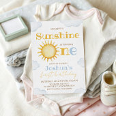 Sunshine 1st Birthday Party Banner