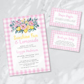 Sunshine Fun en Lemonade Floral Baby shower Papieren Bordje