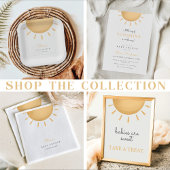 Sunshine Boho Baby shower papieren bekers