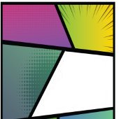 Comic Pop Art 💥🎨 Speech Bubble Wedding Graffiti Drieluik Uitnodiging