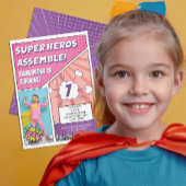 Rode en blauwe verjaardag Boy Super Hero verjaarda T-shirt