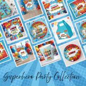 Boys Superhero Birthday Party Napkin Servet