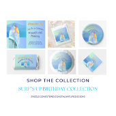 Fun Surf's Up Verjaardagsuitnodiging Papieren Bordje