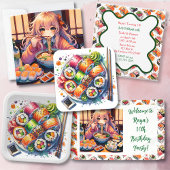 Kom van Ramen Noodles, Ei en Chopsticks Vierkante Sticker