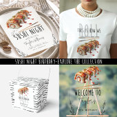 Aangepaste moderne minimalistische sushi volwassen spandoek