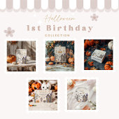 Sweet & Spooky Baby Witch Verjaardag Kaart