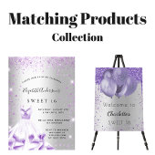 Budget verjaardagszilver paars behalve datum