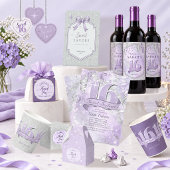 Glitter en Shine Star Pattern Lt Violet ID1333 Cadeaupapier