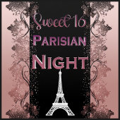 Parisiaanse Vintage Roze Glitter Eiffeltoren Persoonlijk Skateboard