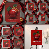 Sweet Arrival Red Apple Baby shower Bedankzakje