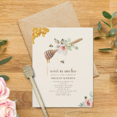 Zoet dat kan worden Honeycomb Floral Baby shower Kaart