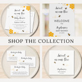 Aangepaste bijenbaby shower servet