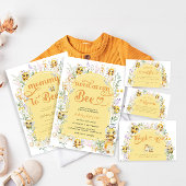 Zoet als kan bijen & Floral luier Raffle Informatiekaartje