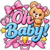 Oh Baby! Feestelijke Baby Shower Ontwerp Bedankdoosjes