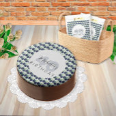 Waterverf met handbeschilderde blauwe bosbessen grosgrain lint