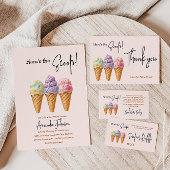 Sweet Ice Cream Summer Here Scoop Baby shower Bedankdoosjes