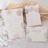 Meisjes 'Roze Twee Sweet Snoep Ice Cream 2e Verjaa Kaart