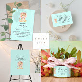 Sweet Lion Baby Shower Theme Party Backdrop Wandkleed