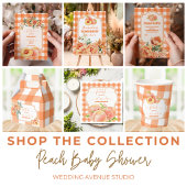 Sweet Little Peach Baby shower Kaart