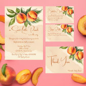 Lief klein perzik baby shower luier loterij informatiekaartje