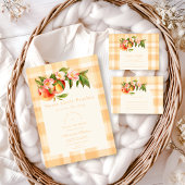 Sweet Little Peaches Baby shower Kaart