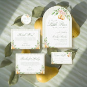 Een Sweet Little Pear Baby shower Arch Kaart