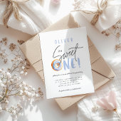 Donut liefje op het eerste verjaardag papieren bordje