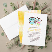 Bride en Groom Owls Wedding Etiket (Personaliseer deze collectie van deze onafhankelijke maker. Test)