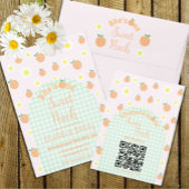 Sweet Peach 1e verjaardag Wijn Etiket