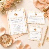 Waterverf perzik babyshower viering servetten
