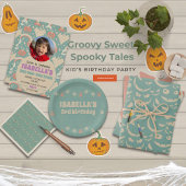 Sweet Spooky Tales Halloween Kids Verjaardag Thema Waterfles Etiket
