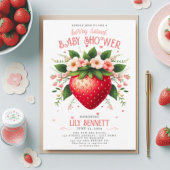 Aardbeien Baby shower | Uitnodiging van Berry Swee