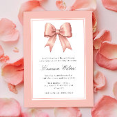 Baby Blauw  Satijn Bow Dank u kaart