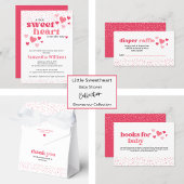 Pink Hearts Baby shower Word Scramble spel Flyer