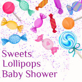 Boho Chic Snoep Snoepjes Baby shower Luier Raffle Informatiekaartje