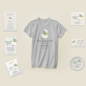 Feestelijke en Schattige Dino-Theme Baby shower Pa Spandoek