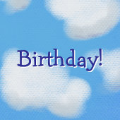 Blue Sky Kinder feestbanner Spandoek