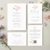 Violet Paars | Calligraphy Initiële Bruiloft  Rubberstempel