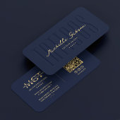 Tattoo Artiest Monogram Zwart Goud Schedel Modern Visitekaartje