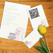 Tea & Books Bridal Shower Folie Uitnodiging