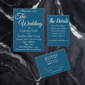 Blauwgroen blauw eenvoudige gestileerde beletterin gastenboek (Personaliseer de collectie van deze zelfstandige maker.)