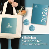 Teal Gradient Behavioral Health Logo Promotie Waterfles