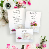 Theepot met Roze Rozen Bruiloft Liefde is Brouwen Kartonnen Onderzetters