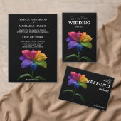 🌈 Wedding Hearts in Bloom Save The Date (Personaliseer de collectie van deze zelfstandige maker.)