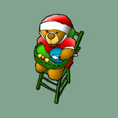 Vrolijk kerstfeest met Teddy Bear Card