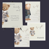 Bear-y Cute Teddy Bear It's a Boy Baby Shower Kaart