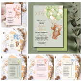 Blue Teddy Bear Oh Boy Balloon Mama To Be Baby T-shirt