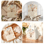 Teddy Bear Balloons Barly Wait Baby shower Kaart