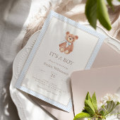 Teddy Bear Boy Classic Baby shower Bedankdoosjes